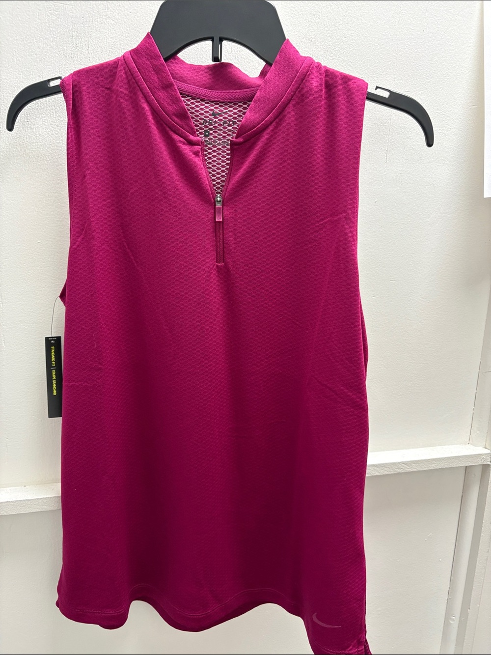 Nike Sleeveless Zip Tank Top - Magenta - NWT